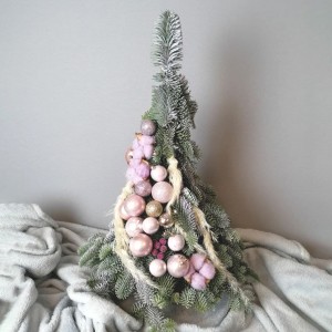 Превью Новогодняя композиция «Розовая меренга»