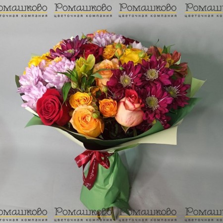 Букет из хризантем «Ивонна»