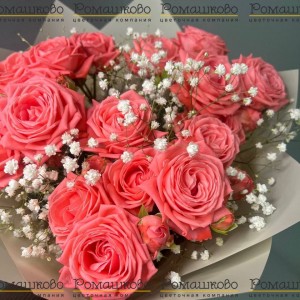 Превью Букет из кустовых роз «Моник»