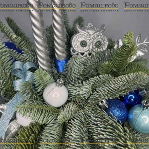 Превью Новогодняя композиция со свечами