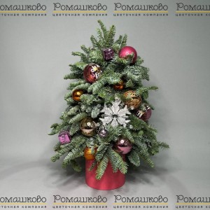 Превью Мини ёлка украшенная