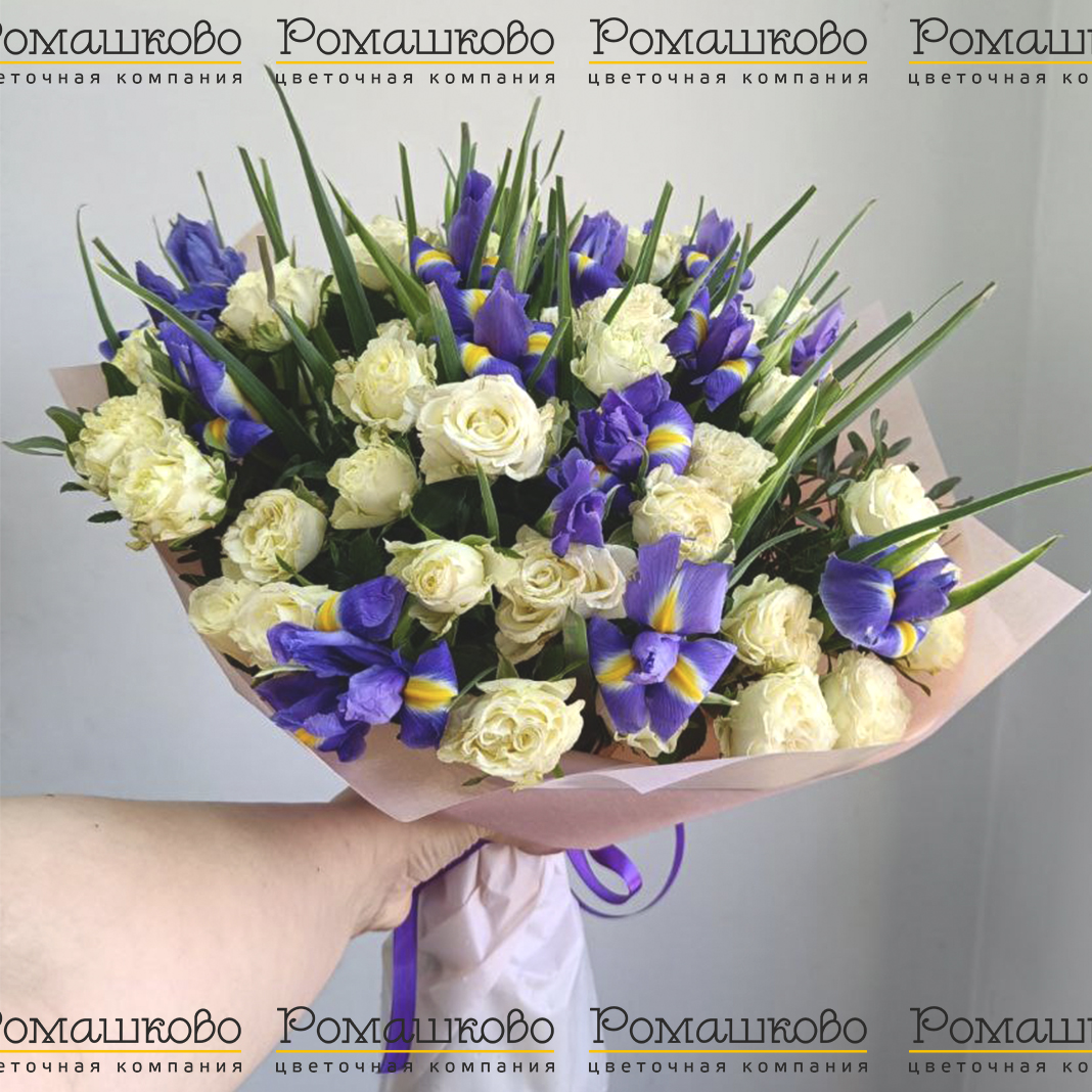 Букет из ирисов «Джолэнда»