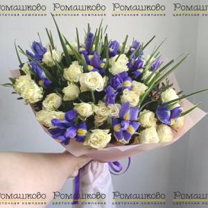 Превью Букет из ирисов «Джолэнда»