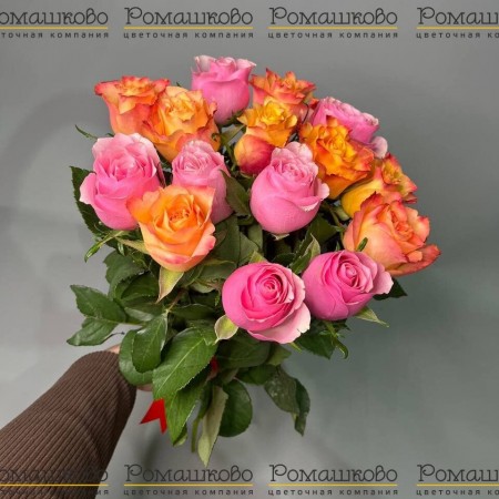 15 роз Кения 50см за 1 399 - «Ромашково» в Красноярске