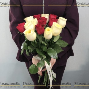 Превью 15 роз Кения 50см