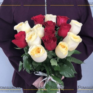 Превью 15 роз Кения 50см