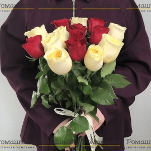 Превью 15 роз Кения 50см