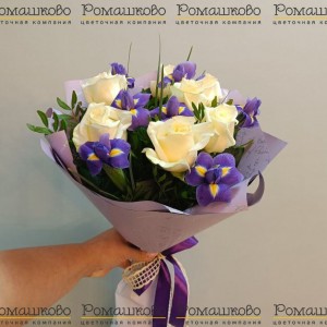 Превью Букет из ирисов «Сладкий аромат»