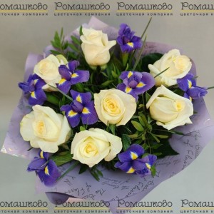 Превью Букет из ирисов «Сладкий аромат»