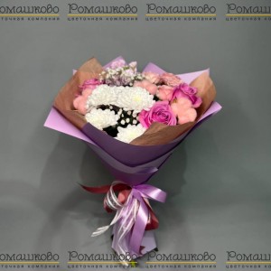 Превью Букет из хризантем «Эммануэль»