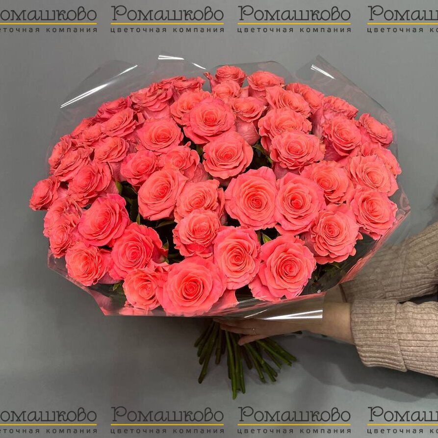 Букет из 51 розы Amsterdam  (60 см)