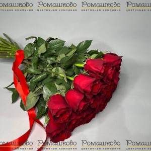 Превью Букет из 23 красных роз (60см)
