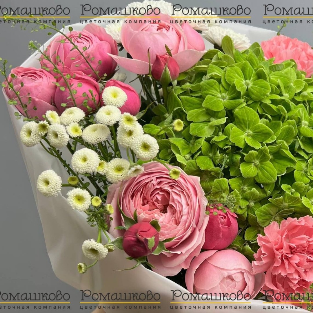 Букет из гортензий «Нежное послание»