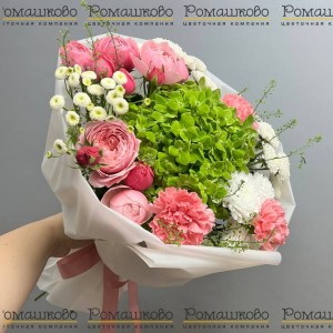 Превью Букет из гортензий «Нежное послание»