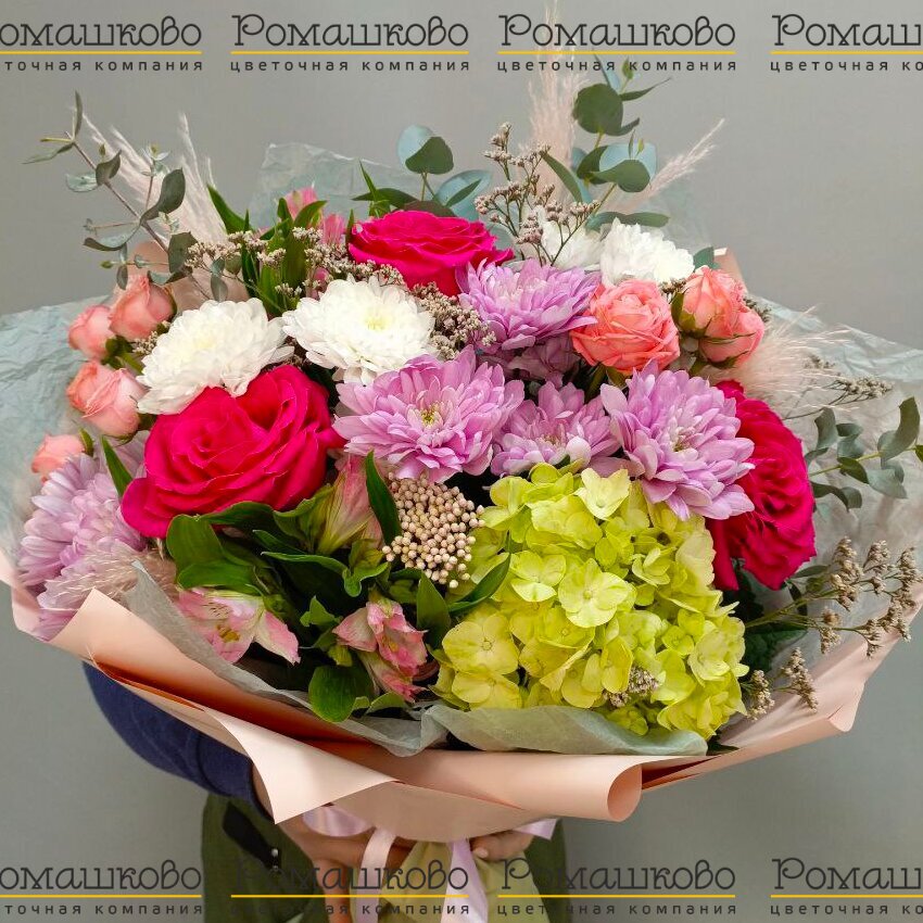 Букет из гортензий «Большой привет»