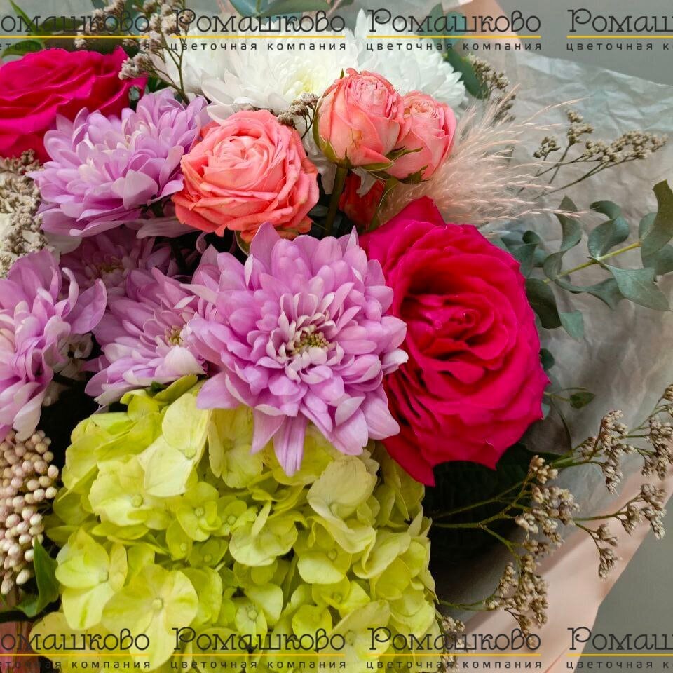 Букет из гортензий «Большой привет»