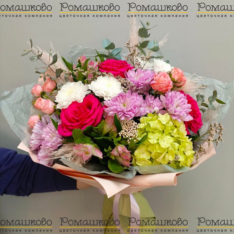 Букет из гортензий «Большой привет»