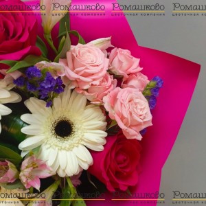 Превью Букет из гербер «Розовый ветер»