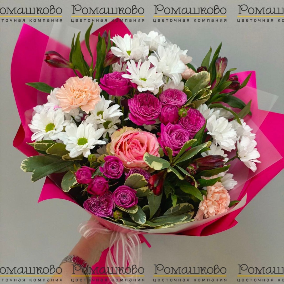 Букет из хризантем «Восхитительные чувства»