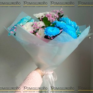 Превью Букет из хризантемы «Лазурный рай»