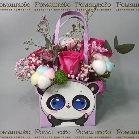 Цветочная мини-сумочка за 1 670 - «Ромашково» в Красноярске