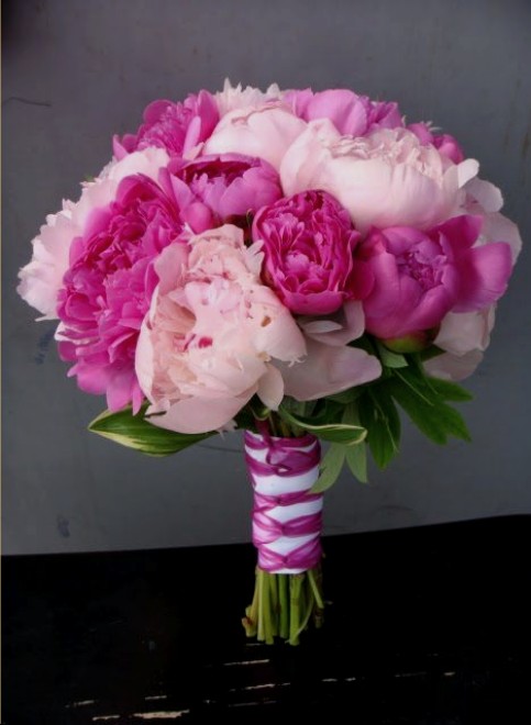 Букет из 11 Розовых Пионов «Мечта невесты»