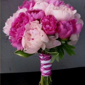 Превью Букет из 11 Розовых Пионов «Мечта невесты»