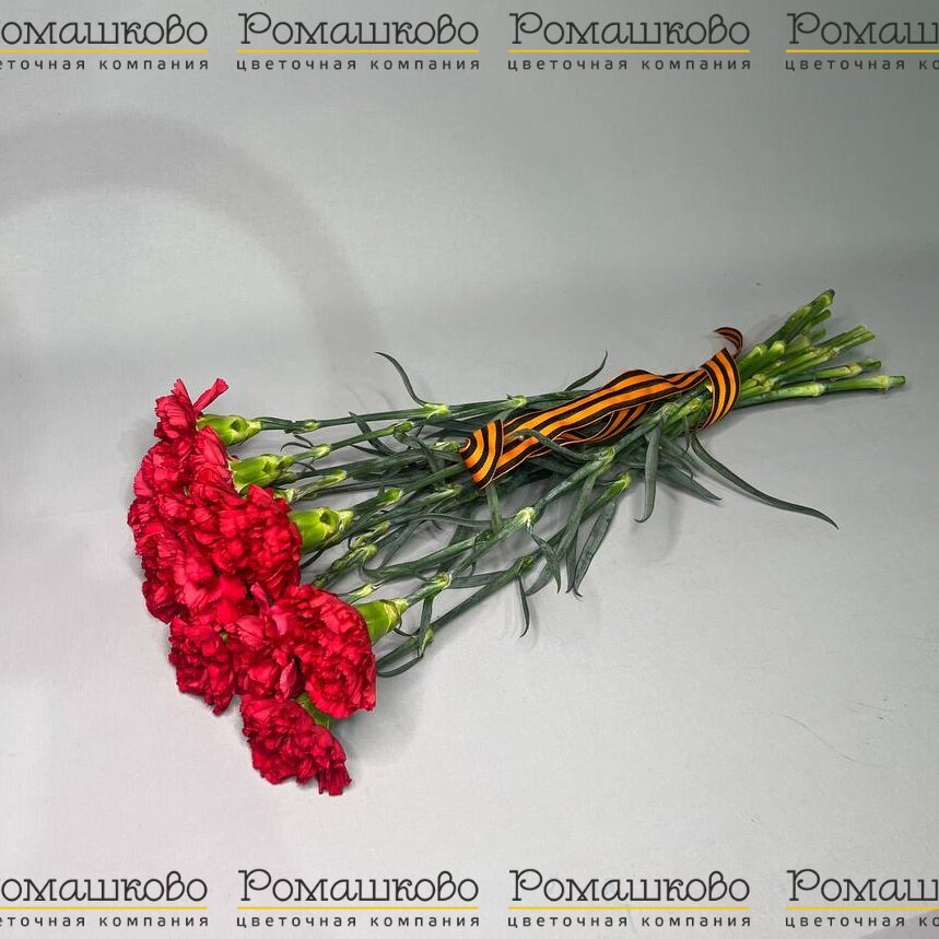 Букет из гвоздик «За Родину!»