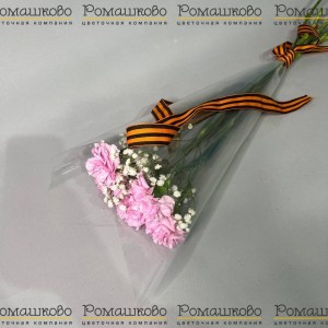 Превью Букет из гвоздик «Мира и победы»