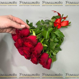 Превью 15 красных роз Кения (40см)