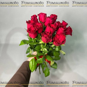 Превью 15 красных роз Кения (40см)