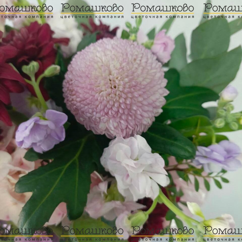 Шляпная коробка цветов «Палитра счастья»