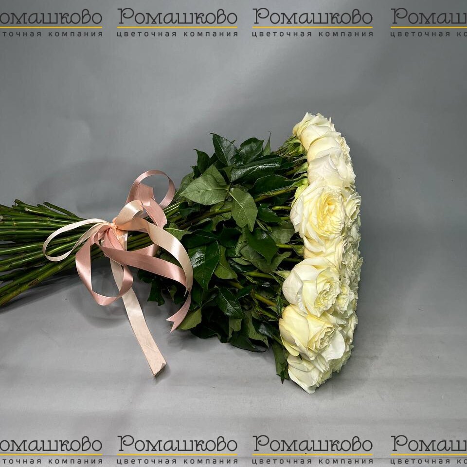 Букет из 51 пионовидной розы (70 см)