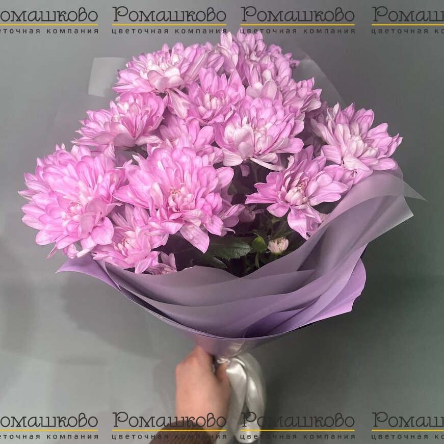 Букет из хризантемы «Лавандовая мечта»