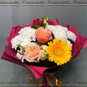 Превью Букет из гербер «Аромат весны»