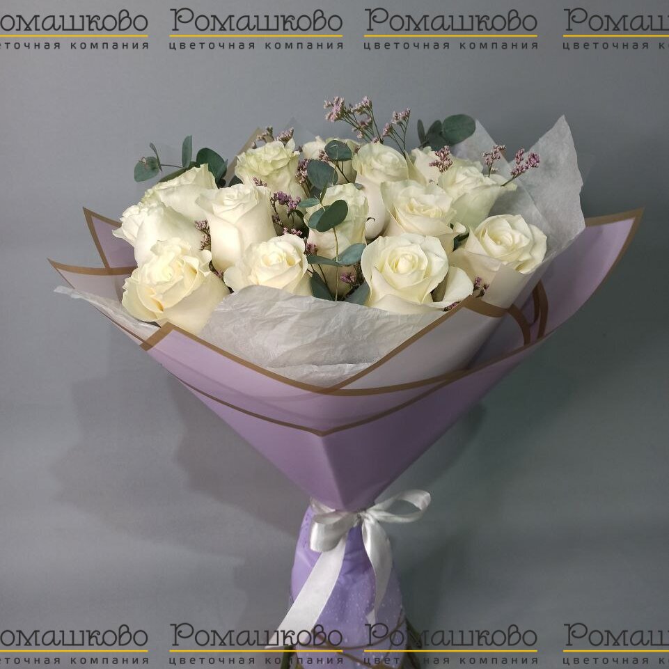 Букет из розы «Ласковая капель»