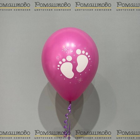 Розовый воздушный шар в ассортименте, 1шт. за 150 - «Ромашково» в Красноярске