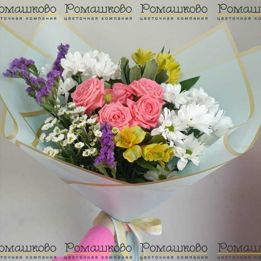 Букет из хризантем «Сладкие грезы»