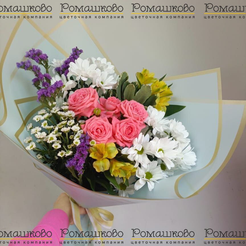 Букет из хризантем «Сладкие грезы»