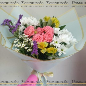 Превью Букет из хризантем «Сладкие грезы»