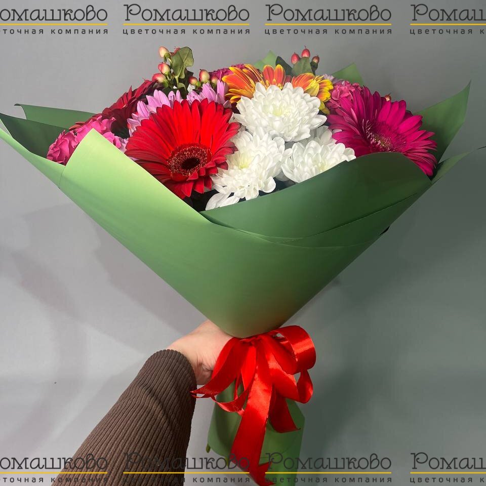 Букет из гербер «Цветочные каскады»