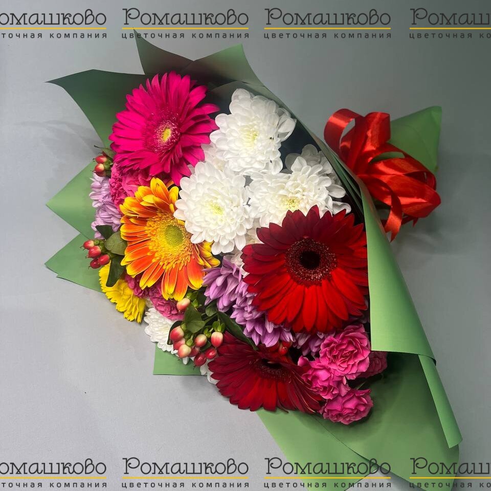 Букет из гербер «Цветочные каскады»