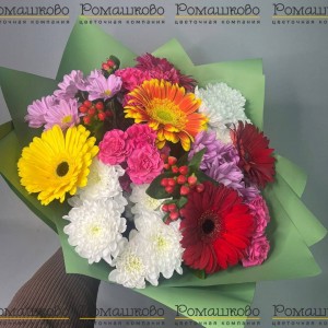 Превью Букет из гербер «Цветочные каскады»