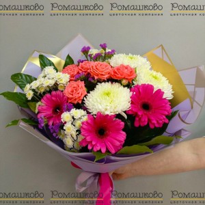 Превью Букет из гербер «Вдох выдох»