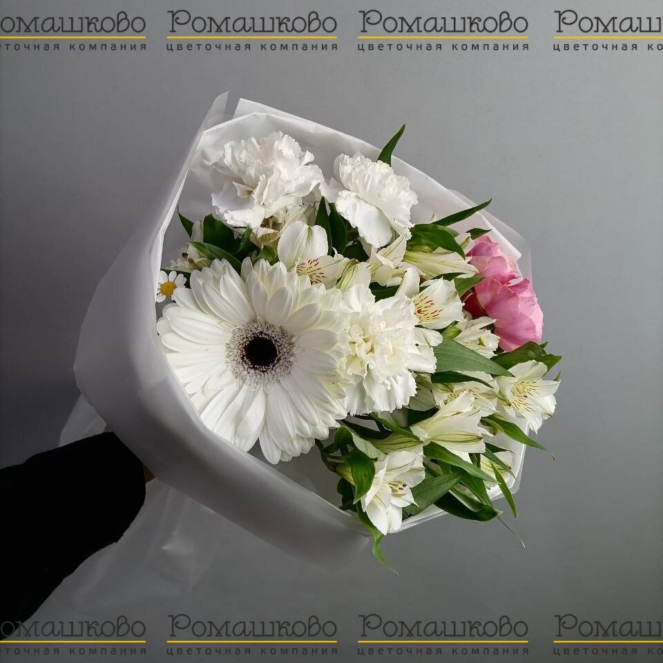 Букет из альстромерий «Белые мечты»