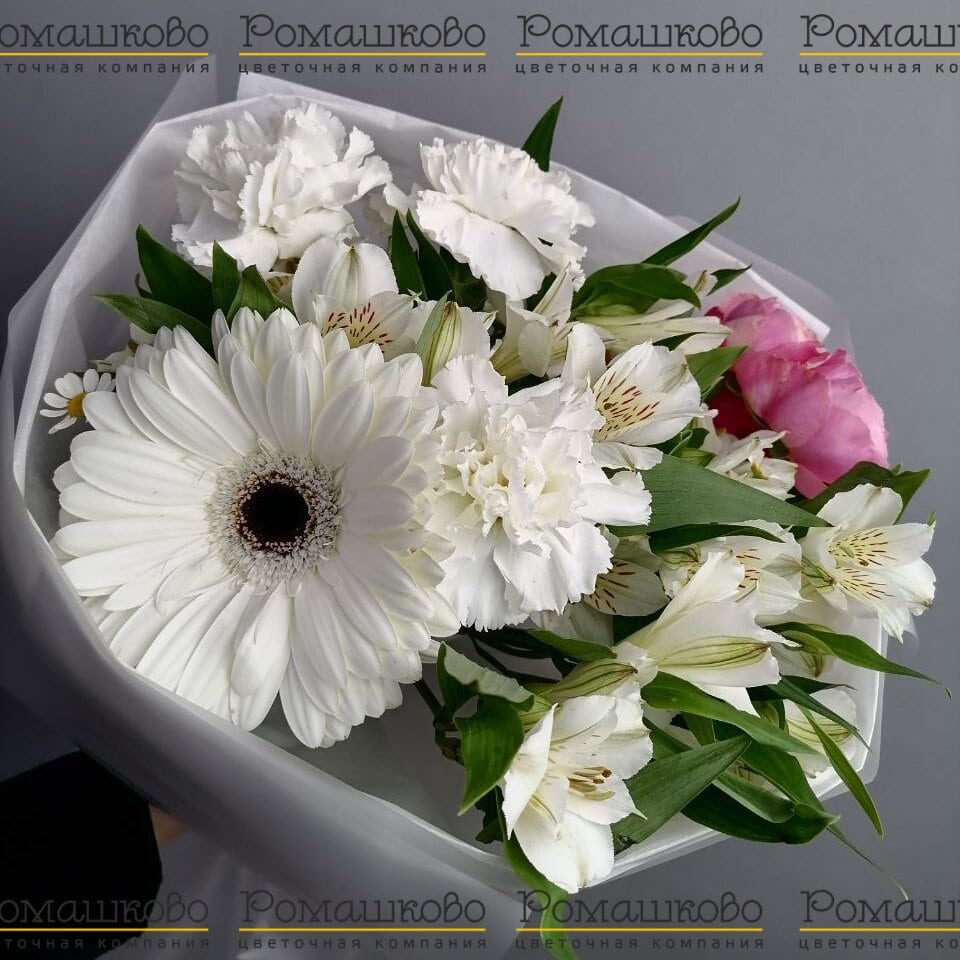 Букет из альстромерий «Белые мечты»