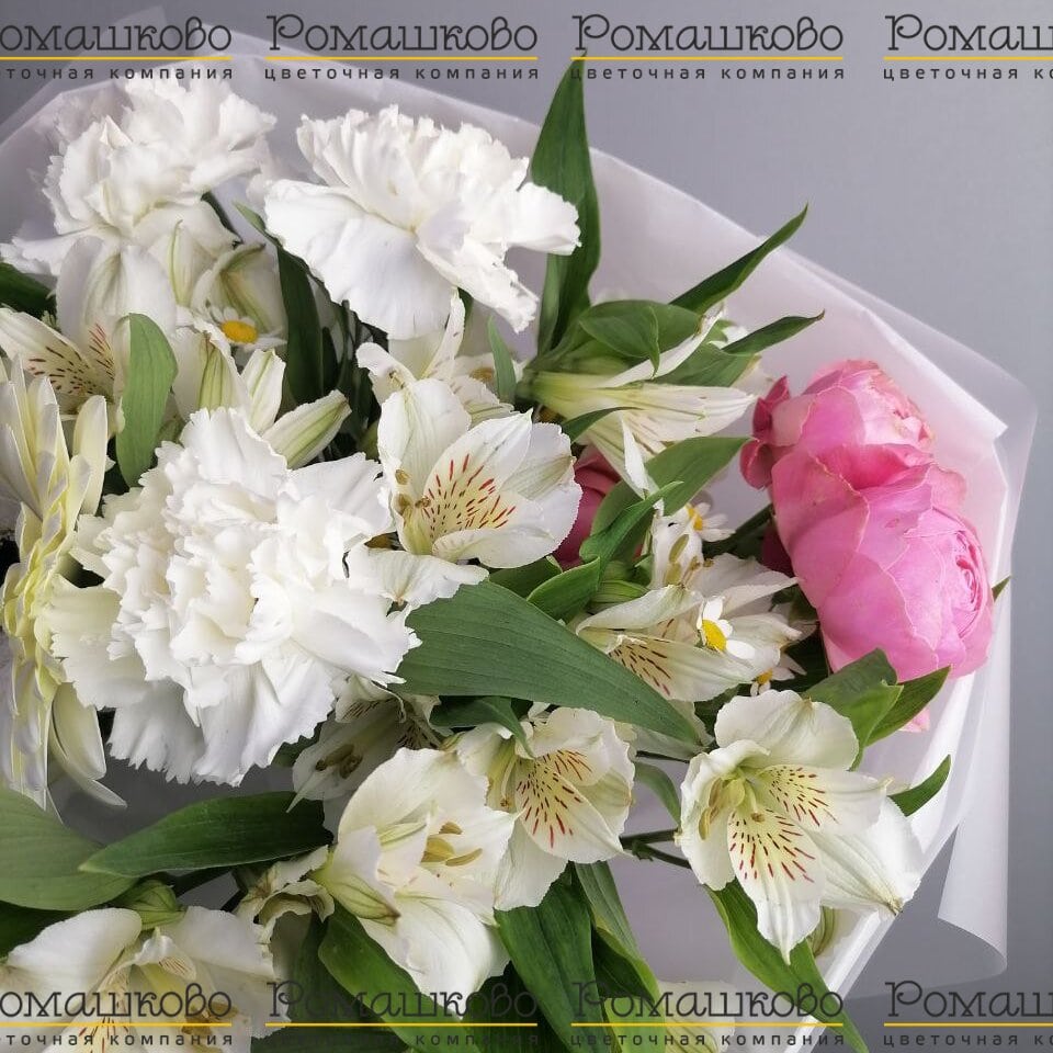 Букет из альстромерий «Белые мечты»