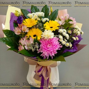 Превью Букет из гербер «Полевые краски»