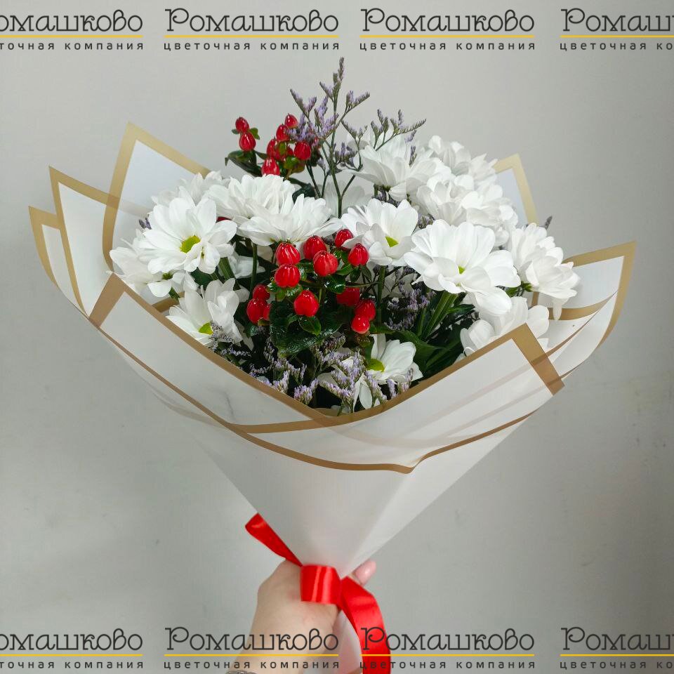 Букет из хризантем «Красота в малом»