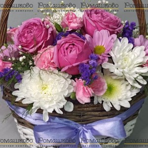 Превью Корзина с цветами «Виолента»